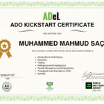 WADA-ADeL ADO-KICKSTART CERTIFICATE, WADA-ADeL ADO-KICKSTART SERTİFİKASI